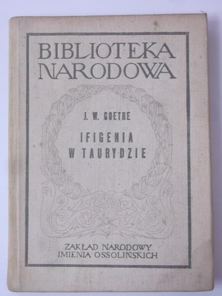 Goethe Jan Wolfgang - Ifigenia w Taurydzie, BN