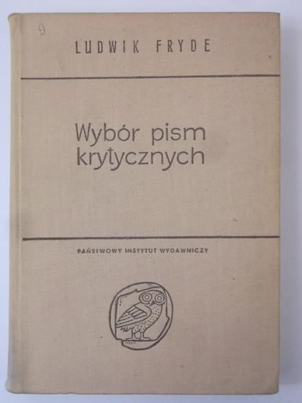 Fryde Ludwik - Wybór pism krytycznych, BSL