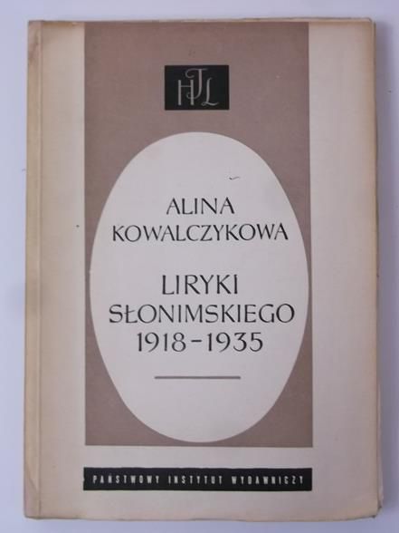 Liryki Słonimskiego 1918-1935
