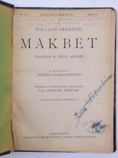 Makbet, 1924 r.
