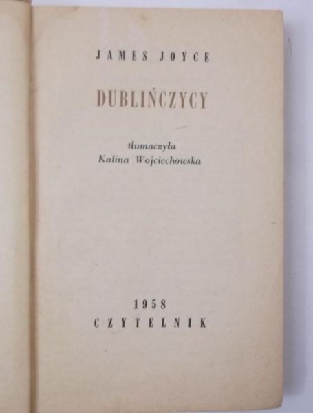 Joyce James  -  Dublińczycy
