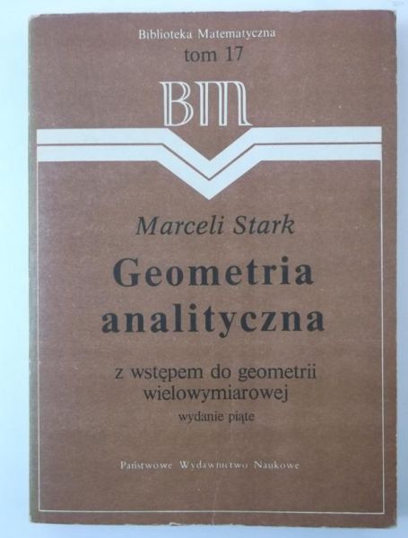 Geometria analityczna, Tom  XVII