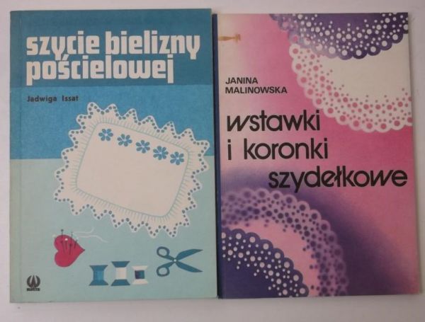 Wstawki i koronki szydełkowe  Szycie bielizny pościelowej
