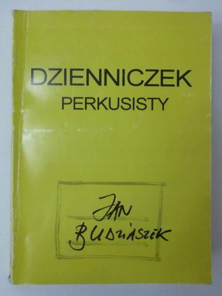 Dzienniczek perkusisty, autograf