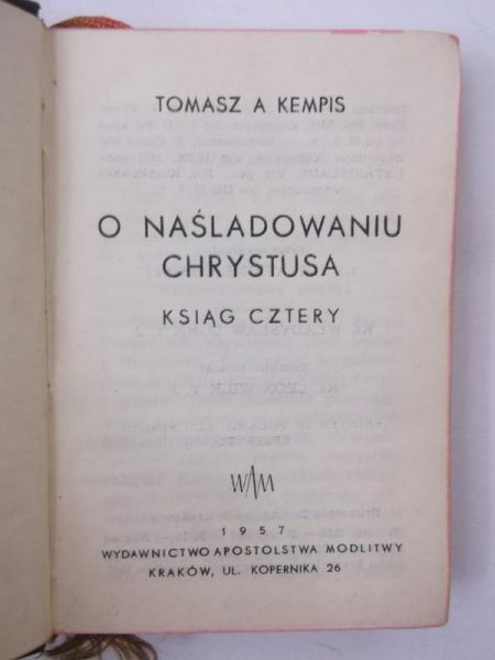 O naśladowaniu Chrystusa, Ksiąg Cztery