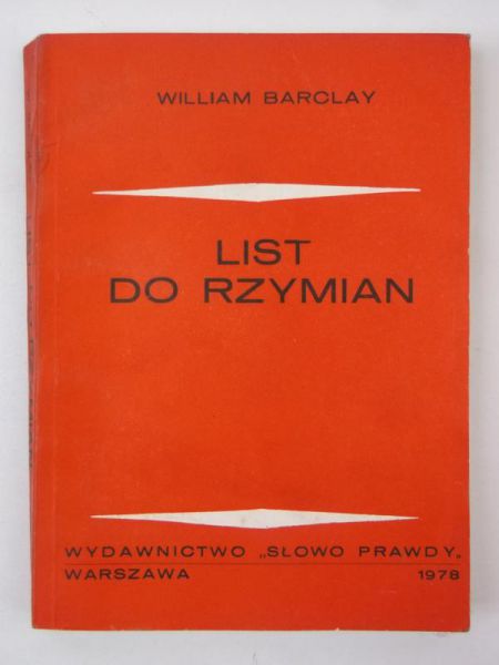 Barclay William - List do Rzymian