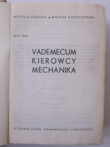 Vademecum kierowcy mechanika
