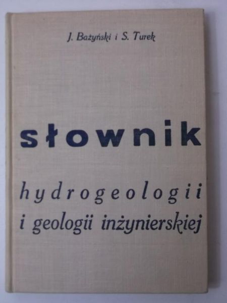 Słownik hydrologii i geologii inżynierskiej