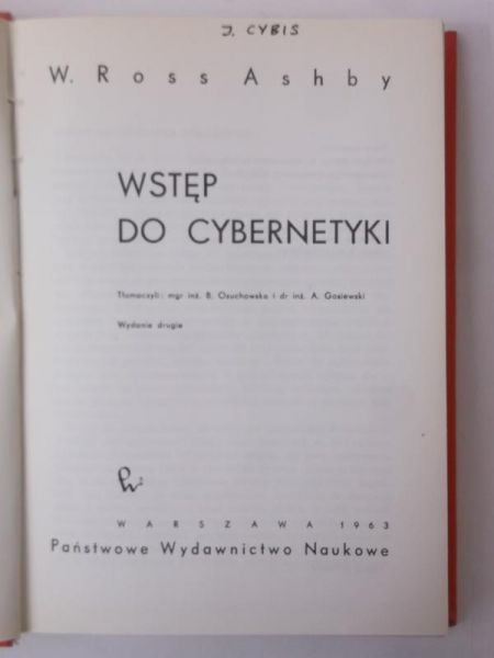 Ashby W. Ross - Wstęp do cybernetyki