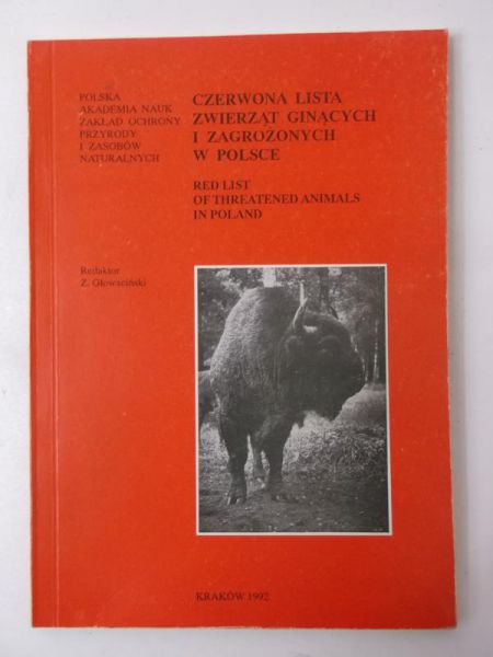 Głowaciński Zbigniew (red.) - Czerwona lista zwierząt ginących i zagrożonych w Polsce