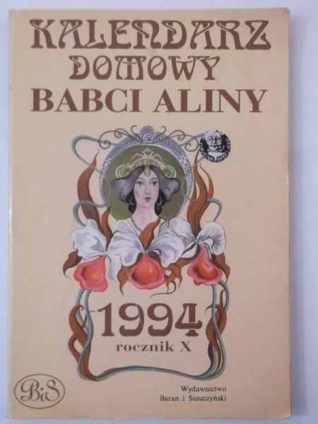 Kalendarz domowy babci Aliny, 1994, rocznik X