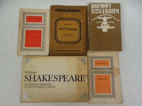 Mickiewicz, Sofokles, Prus, Shakespeare - Lektury szkolne 5 książek