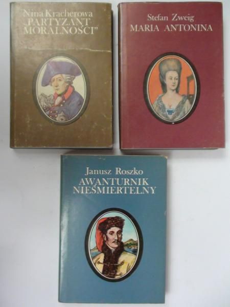 Roszko, Kracherowa,  - Biografie władców, 3 książki