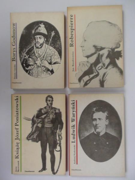 Biografie: Książę Józef Poniatowski, Ludwik Waryński, Robespierre, Borys Godunow