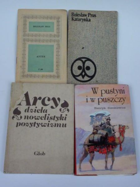 Pieścikowski, Prus, Sienkiewicz - Literatura pozytywistyczna, 4 książki