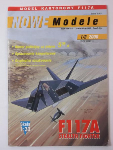 Nowe Modele, F117A Stealth Fighter, nr 1/2 2000