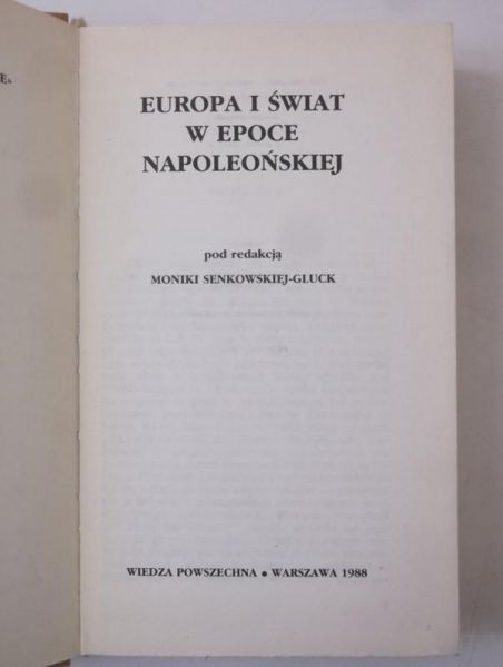 Europa i świat w epoce napoleońskiej