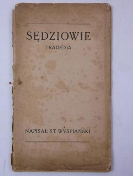 Sędziowie. Tragedja, 1925 r.
