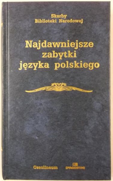 Najdawniejsze zabytki języka polskiego, SBN