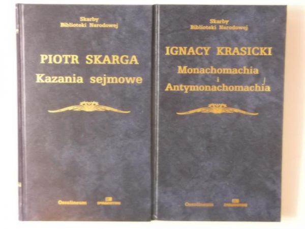 Kazania sejmowe  Monachomachia i Antymonachomachia, SBN