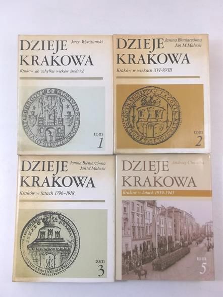 Dzieje Krakowa, tomy I-III, V
