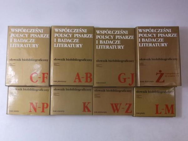 Współcześni polscy pisarze i badacze literatury, Tom I-VI, IX-X