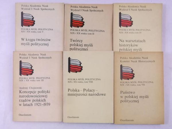 Polska myśl polityczna XIX i XX wieku, tom II-V, VII-VIII