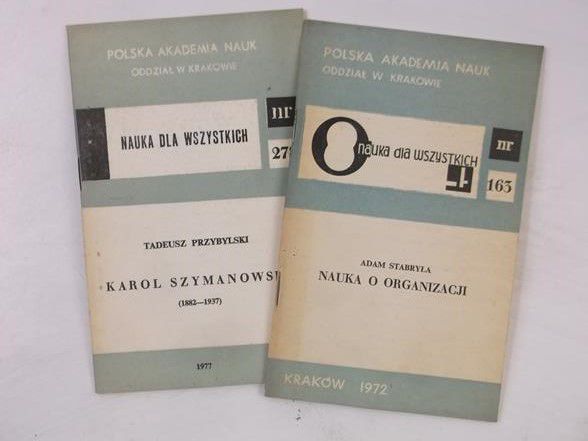 Nauka o organizacji  Szymanowski Karol