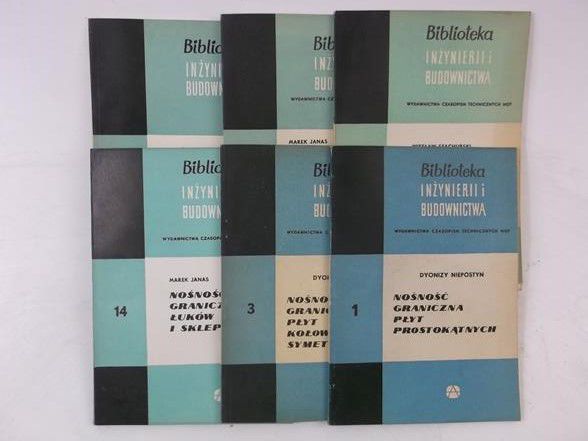 Biblioteka Inżynierii budownictwa, zestaw 6 książek