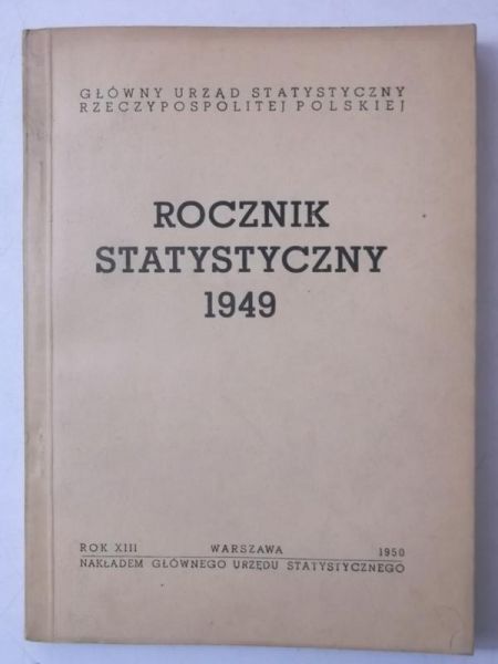 Rocznik statystyczny 1949, 1950 r.
