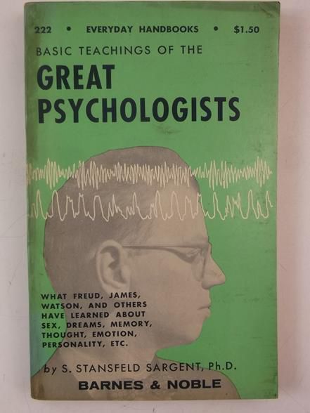 Basic Teachings of the Great Psychologists