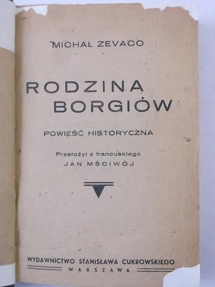 Rodzina Borgiów, 1927 r.