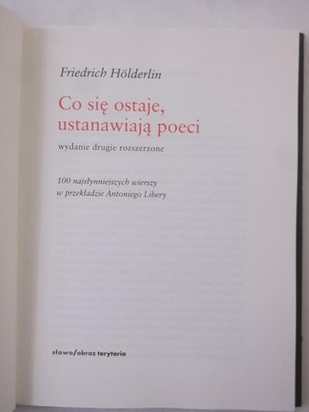Co się ostaje, ustanawiają poeci