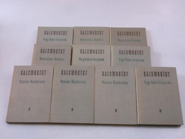 Galsworthy John - Saga Rodu Forsyteów, Nowoczesna Komedia, Koniec Rozdziału, Na giełdzie Forsyetów, 10 tomów