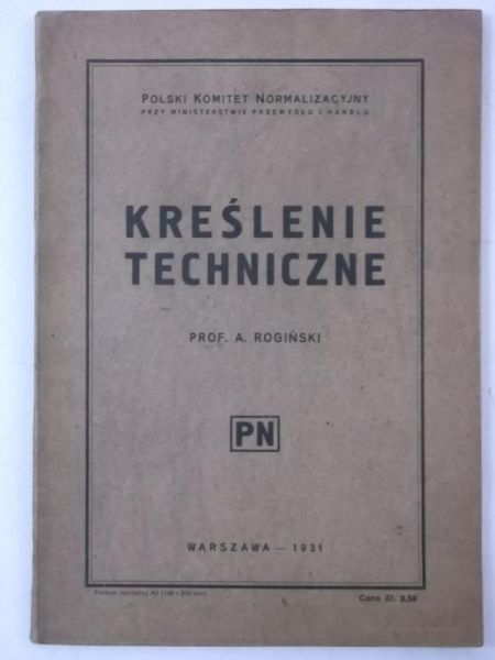 Kreślenie techniczne, 1931 r.