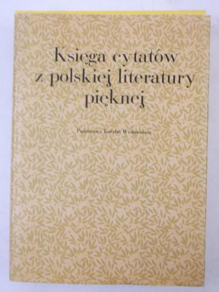 Księga cytatów z polskiej literatury pięknej