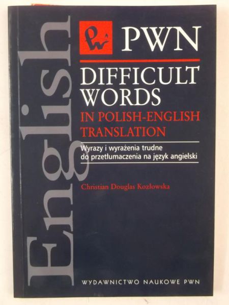Difficult words in Polish-English translation.