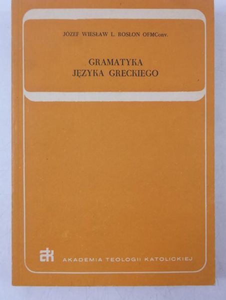 Rosłon  - Gramatyka języka greckiego