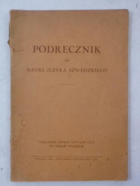 Podręcznik do nauki języka szwedzkiego, 1946 r.