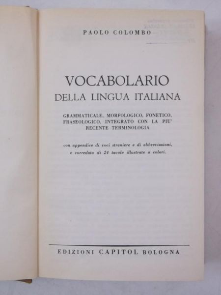 Vocabolario Della Lingua Italiana