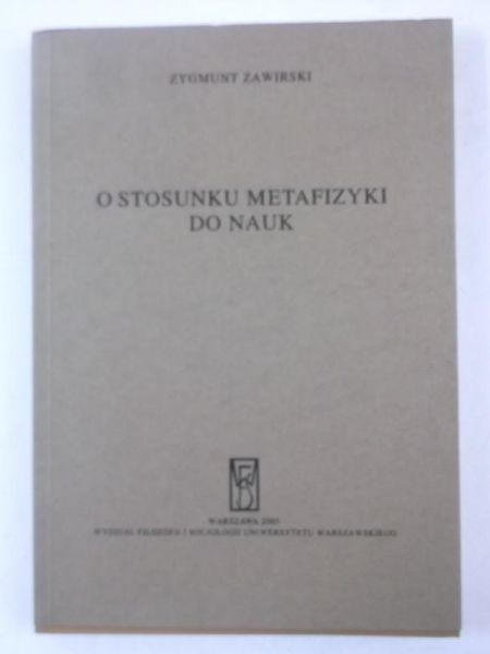 O stosunkach metafizyki do nauk