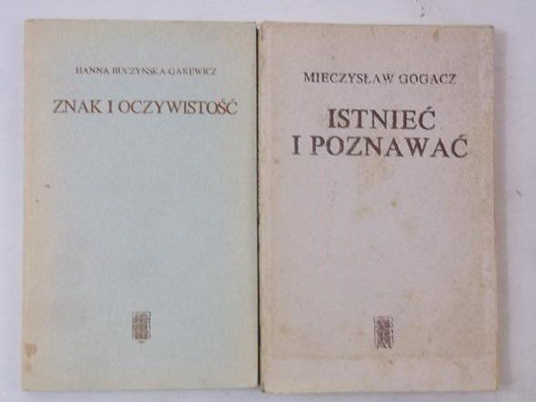 Znak i oczywistość / Istnieć i poznawać