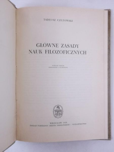 Główne zasady nauk filozoficznych