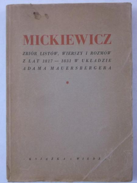 Mickiewicz, 1950 r.