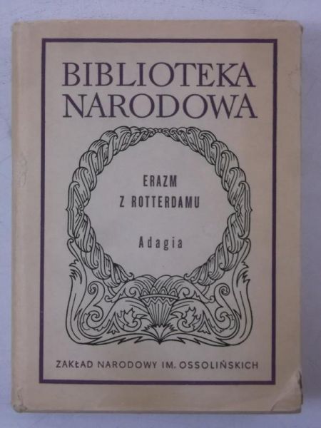 Erazm z Rotterdamu - Adagia, BN