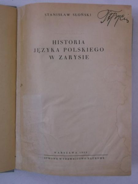 Historia języka polskiego w zarysie
