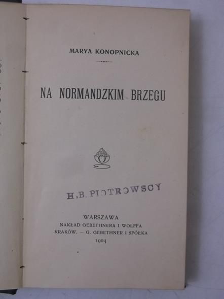 Na normandzkim brzegu, 1904 r.