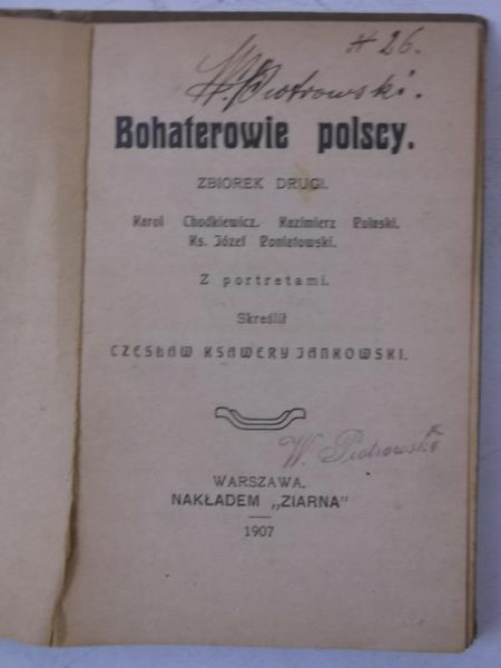 Chodkiewicz Karol - Bohaterowie polscy, 1907 r.