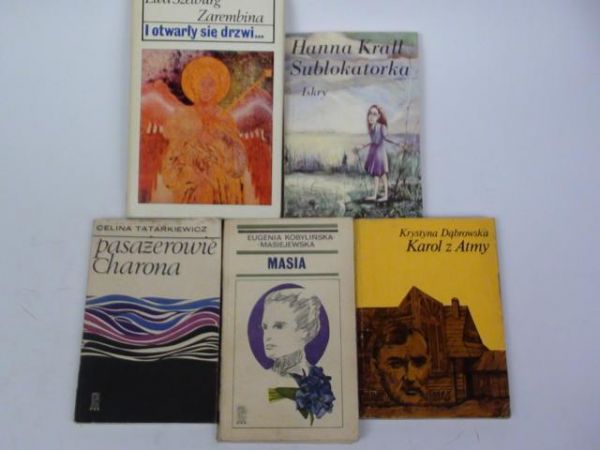 Krall, Tatarkiewicz, Dąbrowska, Szelburg - Zarembina,  - Literatura polska, 5 książek