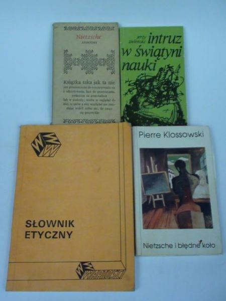 Zieliński, Nietzsche, Klossowski, Jedynak - Filozofia 4 książki
